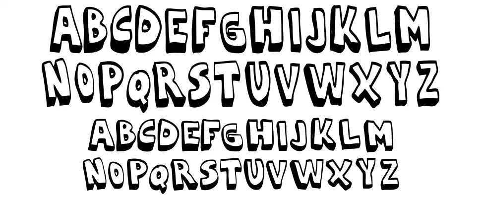 Cartoonia 3D font
