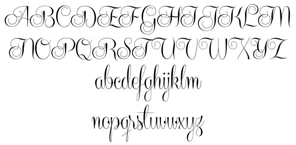 Centeria Script font