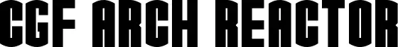 CGF Arch Reactor font