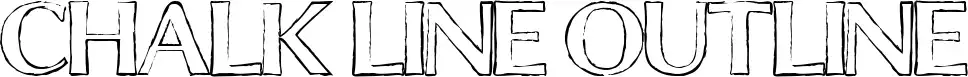 Chalk Line Outline font