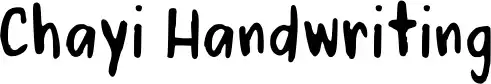 Chayi Handwriting