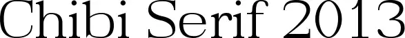 Chibi Serif 2013