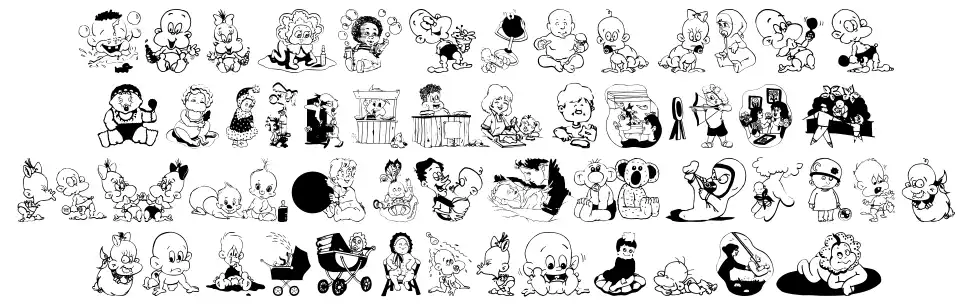 Children Bats font