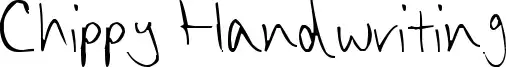 Chippy Handwriting font