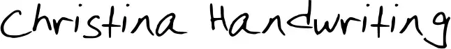 Christina Handwriting font