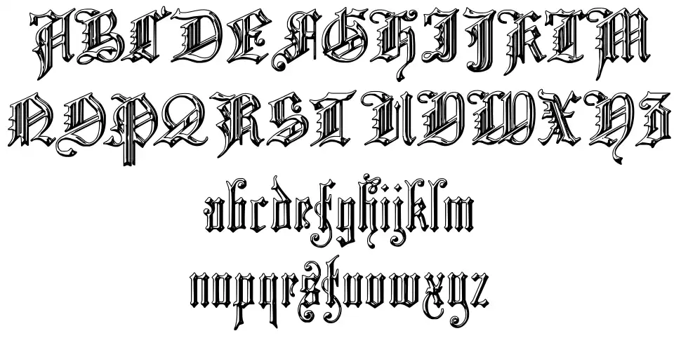Church Text 'Shaded' font by HypoTypo - FontRiver