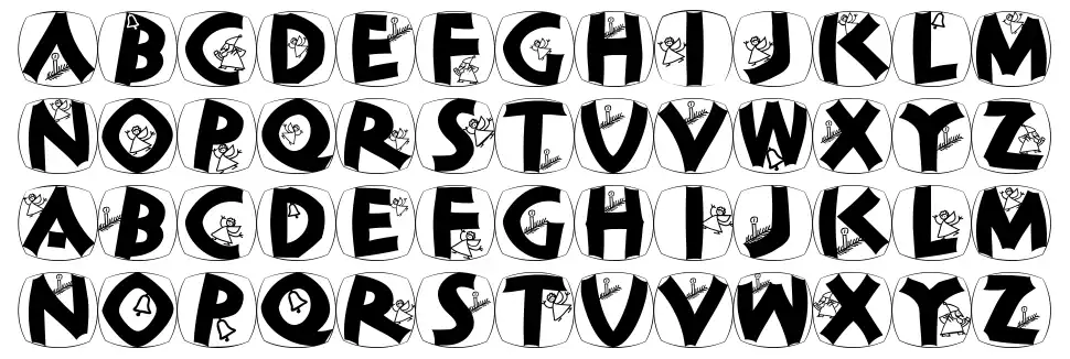 ClassiCaps Xmas font