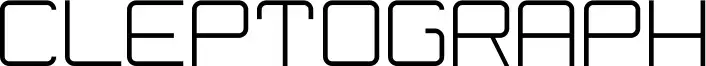 Cleptograph font