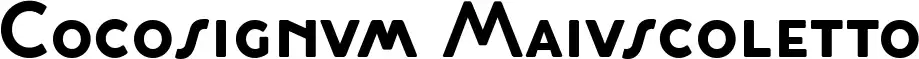 Cocosignum Maiuscoletto font
