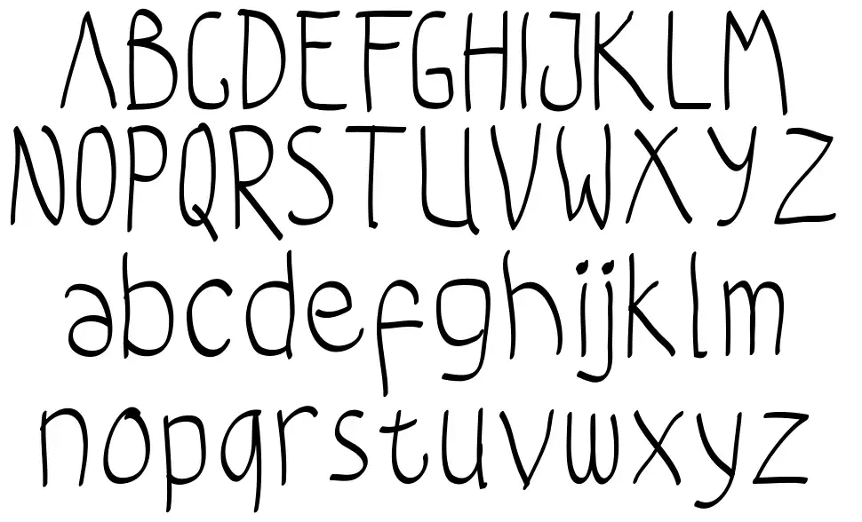 Coloroyd Bastard font