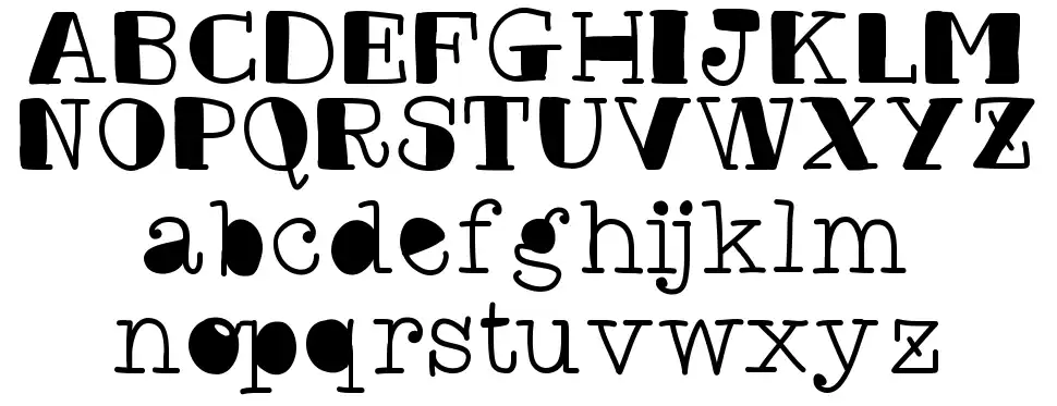 Contre-poincon schriftart