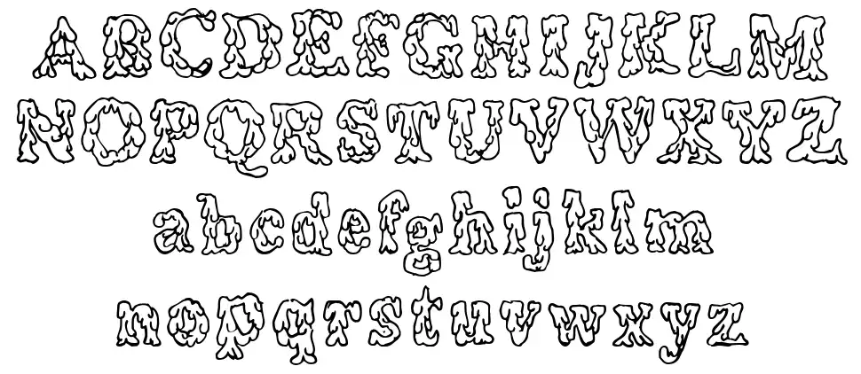 Coulures font