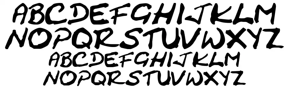 Cracked Johnnie font