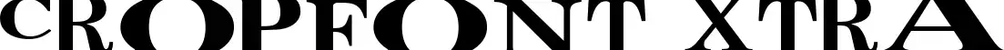 CropFont Xtra font