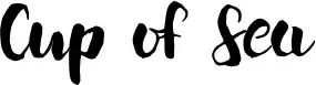 Cup of Sea font
