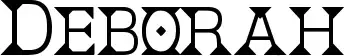 Deborah font