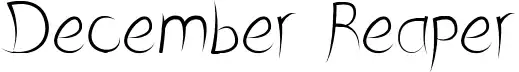 December Reaper font