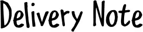 Delivery Note