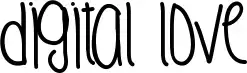 Digital Love font