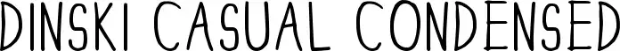 Dinski Casual Condensed font