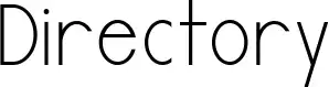 Directory font