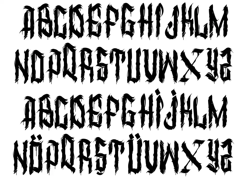 Dirty Calligraphy font