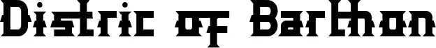 Distric of Barthon