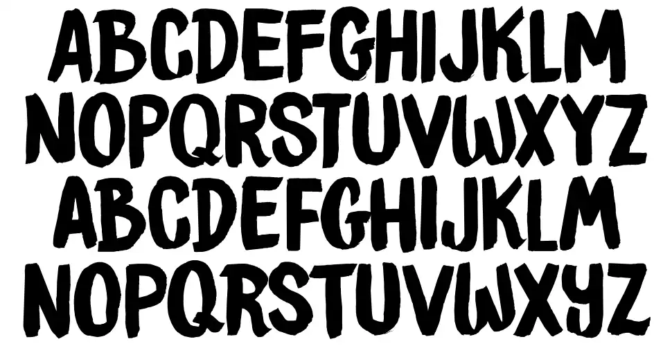 DK Brush Crush font by Hanoded FontRiver