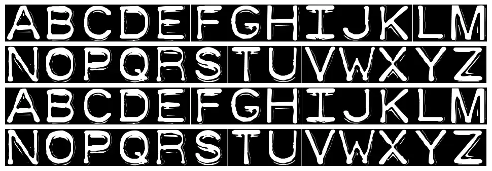 Dymo Font Invers font