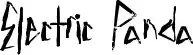 Electric Panda font