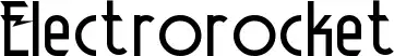 Electrorocket font