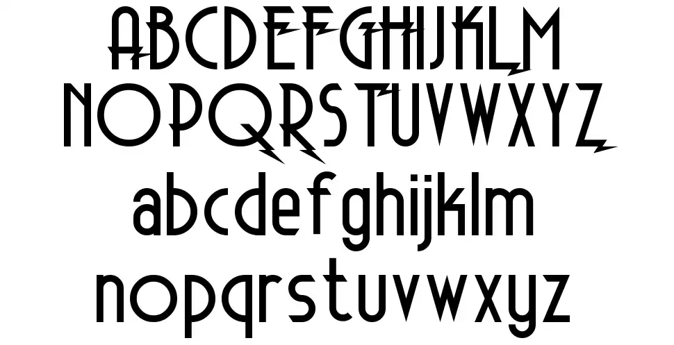 Electrorocket font