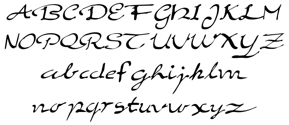 Elegant Hand Script font