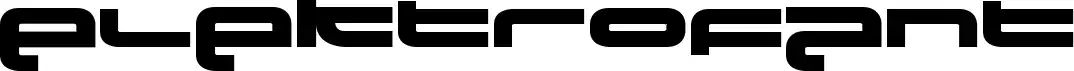 Elektrofant font