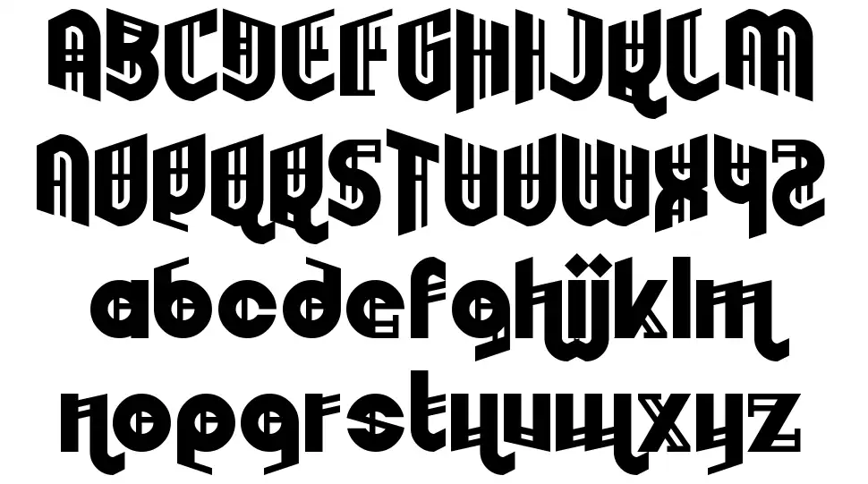 Embryonoid font