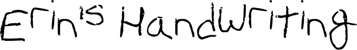 Erin's Handwriting