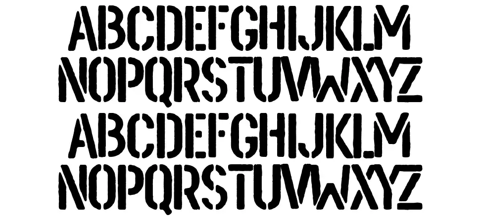 European War schriftart