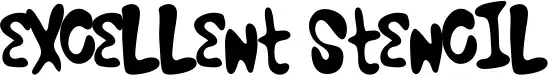 Excellent Stencil font