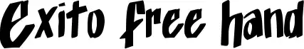 Exito Free Hand font