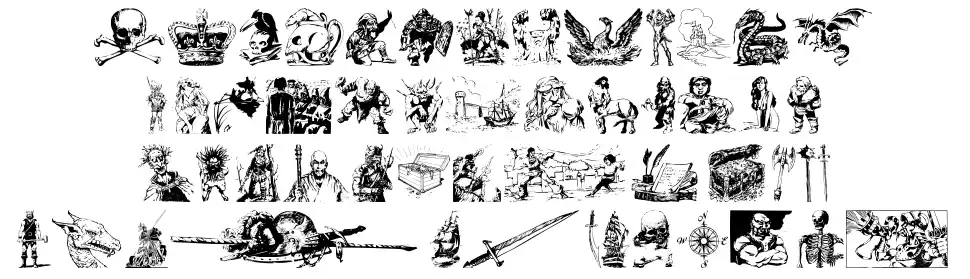 Fantasy Clipart font