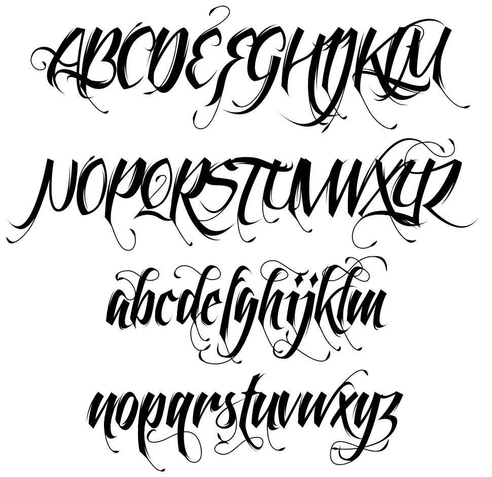 Feathergraphy font