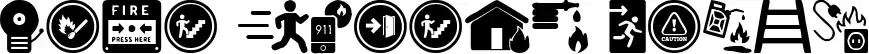 Fire Safety Icons