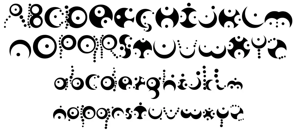 Fish in the bathroom font