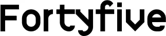 Fortyfive font
