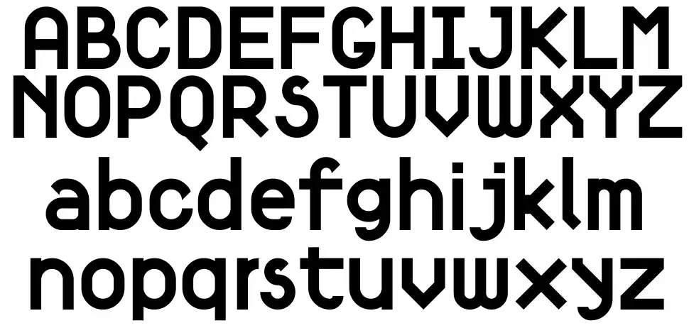 Fortyfive font
