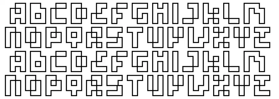 Four Pixel Caps font