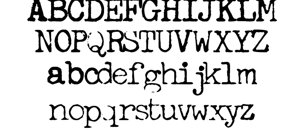 Freeky Typewriter font