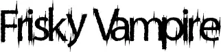Frisky Vampire font