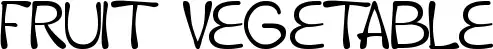 Fruit Vegetable font