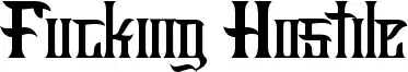 Fucking Hostile font